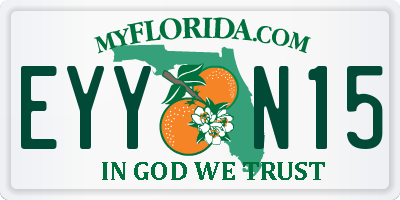 FL license plate EYYN15