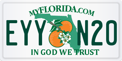 FL license plate EYYN20