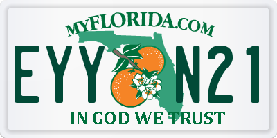 FL license plate EYYN21