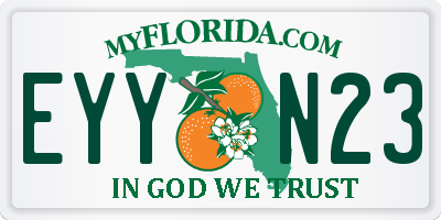 FL license plate EYYN23