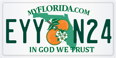 FL license plate EYYN24