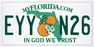 FL license plate EYYN26