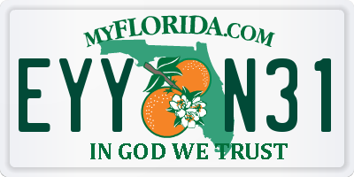 FL license plate EYYN31