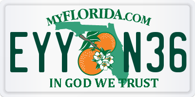 FL license plate EYYN36