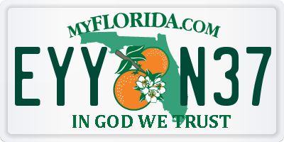 FL license plate EYYN37