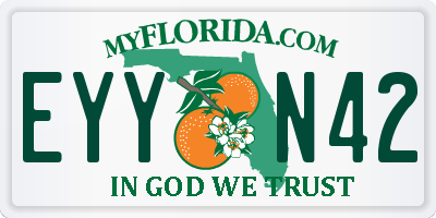FL license plate EYYN42