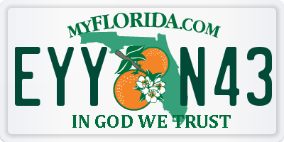 FL license plate EYYN43