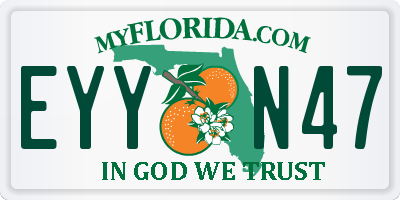 FL license plate EYYN47