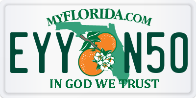 FL license plate EYYN50