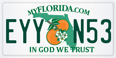 FL license plate EYYN53