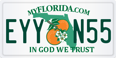 FL license plate EYYN55