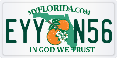 FL license plate EYYN56
