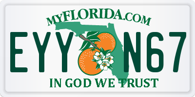 FL license plate EYYN67