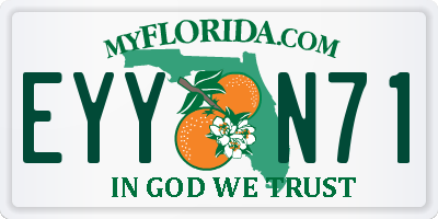 FL license plate EYYN71