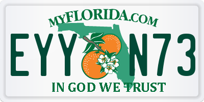 FL license plate EYYN73