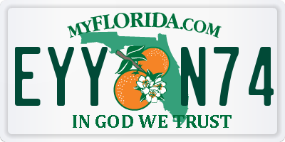 FL license plate EYYN74