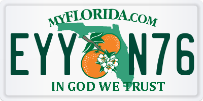 FL license plate EYYN76
