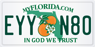 FL license plate EYYN80