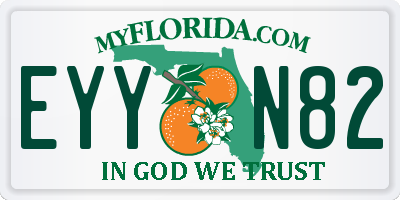 FL license plate EYYN82