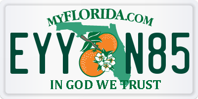FL license plate EYYN85