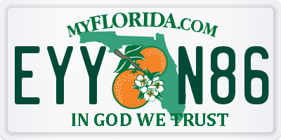FL license plate EYYN86