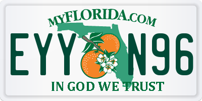FL license plate EYYN96