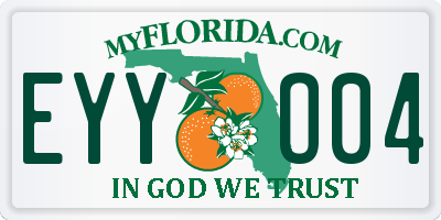 FL license plate EYYO04