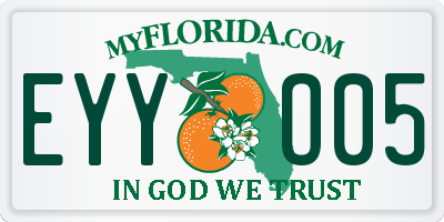 FL license plate EYYO05