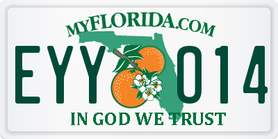 FL license plate EYYO14