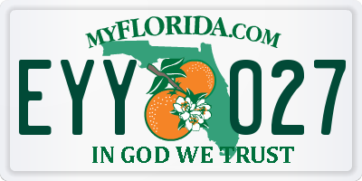 FL license plate EYYO27