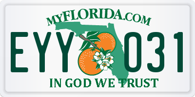 FL license plate EYYO31