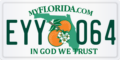FL license plate EYYO64