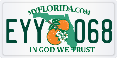 FL license plate EYYO68