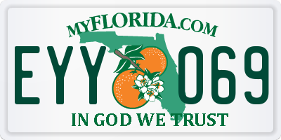 FL license plate EYYO69