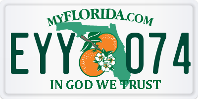 FL license plate EYYO74