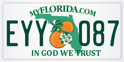 FL license plate EYYO87