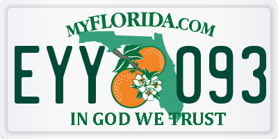 FL license plate EYYO93