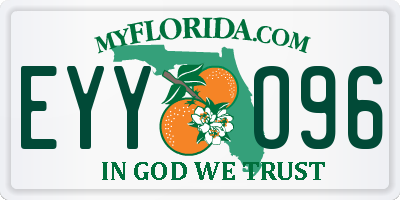 FL license plate EYYO96