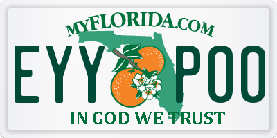 FL license plate EYYP00