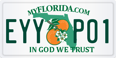 FL license plate EYYP01