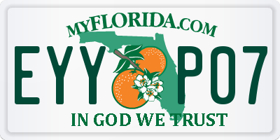 FL license plate EYYP07