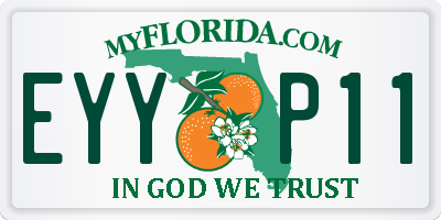 FL license plate EYYP11
