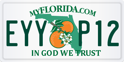 FL license plate EYYP12