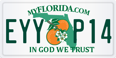 FL license plate EYYP14