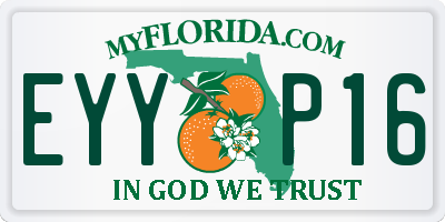 FL license plate EYYP16