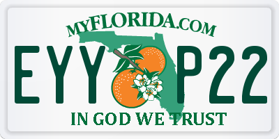 FL license plate EYYP22