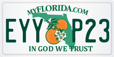 FL license plate EYYP23