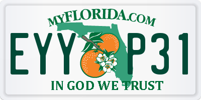 FL license plate EYYP31
