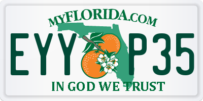 FL license plate EYYP35