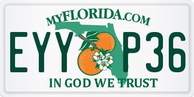 FL license plate EYYP36